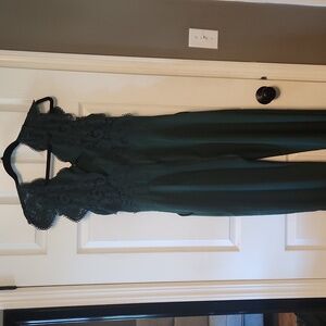 Shein Green Lace Jumpsuit